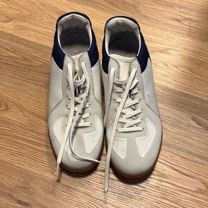 Rothy's White and Blue Men's Sneakers